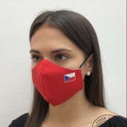 Face mask with Czech flag 