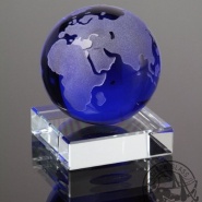 Glass Earth with stand